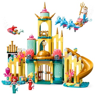 LEGO® Spielbausteine 43207 Disney Princess Arielles Unterwasserschloss, (Set, 498 St) bunt