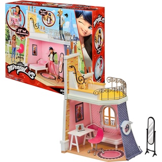 Bandai - Miraculous Ladybug - Marinettes Zimmer - Spielwelt kompatibel mit 26 cm Puppen - P50660