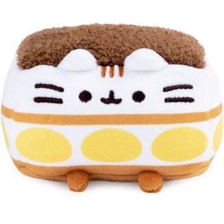 GUND Pusheen Tiramisu Plüsch Squishy, Stofftier ab 8 Jahren, Weiß/Braun, 10,2 cm