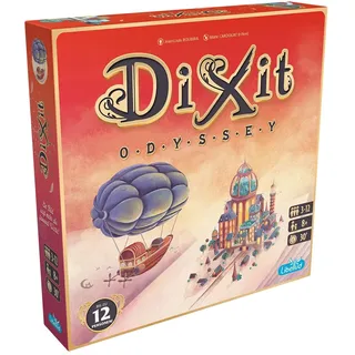 Libellud, Dixit Odyssey (Auflage 2024), Grundspiel, Familienspiel, Kartenspiel, 3-12 Spieler, Ab 8+ Jahren, 30 Minuten, Deutsch