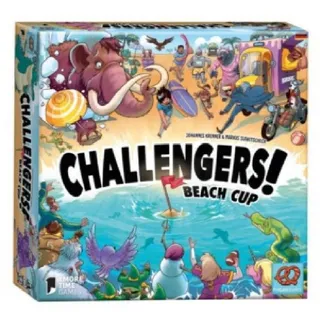 Pretzel Games Spiel, Familienspiel Challengers! Beach Cup, Kartenspiel, für 1-8 Spieler, ab..., Familienspiel