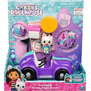 Spin Master Spielzeug-Auto 6062145 Gabby’s Dollhouse, Carlita-Spielzeugauto mit