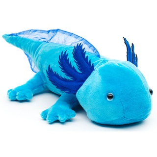 Uni-Toys - Axolotl (blau) - 32 cm (Länge) - Plüsch-Wassertier - Plüschtier, Kuscheltier