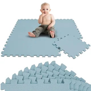 LittleTom 9 Teile Spielmatte Baby Puzzlematte ab Null - 30x30 Krabbelmatte Baby - Spielmatte Kinder Babydecke Spieldecke - Bodenmatte Kinderzimmer - Activity Babymatte Bodenschutzmatte Baby Spielzeug