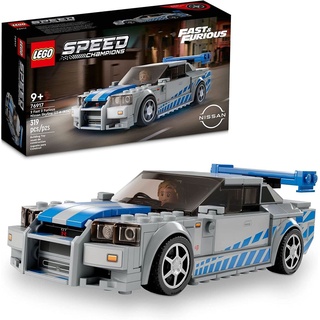 LEGO Speed Champions 2 Fast 2 Furious Nissan Skyline GT-R (R34) 76917 Bauspielzeug-Set für Kinder, Jungen und Mädchen ab 9 Jahren (319 Teile)
