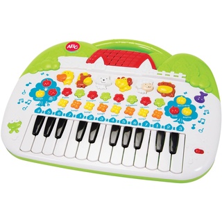 Simba 104018188 - ABC Tier-Keyboard, mit verschiedenen Sounds und Einstellfunktionen, 28x39cm, ab 3 Jahre