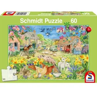 Schmidt Spiele Mein kleiner Bauernhof, Kinderpuzzle, Kinder Puzzle, Kinderpuzzles, 60 Teile, 56419