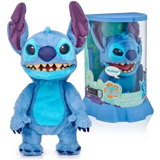 Disney - Stitch FX, Lilo & Stitch Plüschtich, elektronisches Plüschtier, 45 cm, 100+ Kombinationen von Aktionen und Klängen, realistisches Spielzeug mit Sensoren und Reaktionen, ab 6 Jahren, berühmt