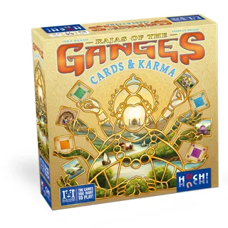 HUCH! | Rajas of the Ganges - Cards & Karma | Strategiespiele & Gesellschaftsspiele | Das Kartenspiel zum Spiele Klassiker | Familienspiele | Brettspiele | für 2 bis 4 Spieler ab 12 Jahren