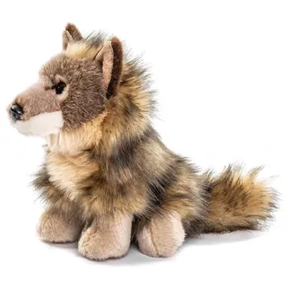 Uni-Toys - Wolf Junges, sitzend - 20 cm (Höhe) - Plüschtier, Kuscheltier