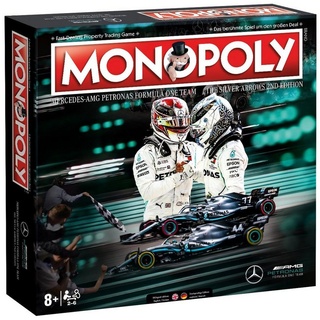 Winning Moves Spiel, Brettspiel Monopoly Mercedes F1 AMG Petronas, zweisprachig beige