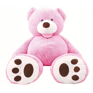 Riesen Teddybär Kuschelbär 130 cm Groß XL pink Plüschbär Kuscheltier samtig weich