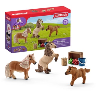schleich 41432 Mini Shetty Familie, ab 5 Jahren, HORSE CLUB - Spielset, 8 Teile, exklusiv bei Amazon