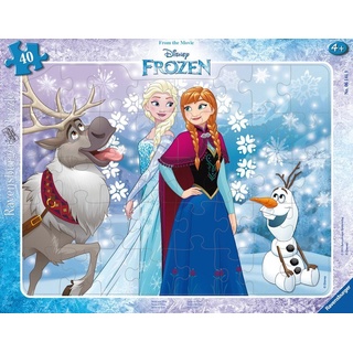 Ravensburger Verlag Puzzle - Rahmenpuzzle Disney Frozen - Anna und Elsa 40-teilig