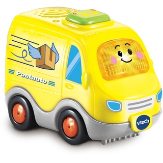 VTech TUT TUT Baby Flitzer - Postauto – Spielzeugauto mit Musik, aufleuchtender Taste, spannenden Sätzen und Geräuschen – Für Kinder von 1-5 Jahren