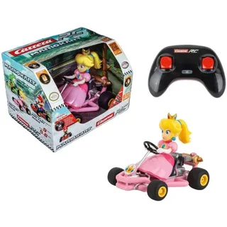 Carrera RC I Mario Kart I Pipe Kart Peach 24GHz Original LizenzIKart für spannende Rennen I Langlebige robuste Konstruktion I Höchstgeschwindigkeit 9 km/h I Tolles Geschenk für alle Mario KartIFans