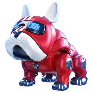 yozhiqu Hüpfspielzeug Violent Dog Roboter-Hundespielzeug, intelligentes Elektrospielzeug, elektronische Haustier-Welpe für 3–8-jährige Kinder, tanzend Robo-Hund rot