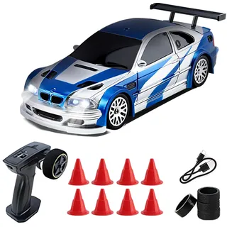 Vefacion Mini RC Drift Car 1:43 Scale 2,4GHz 15KM/H hohe Geschwindigkeit Sport Rennauto Ferngesteuert Auto Modell mit Licht für Jungen Mädchen und Erwachsene Geschenk