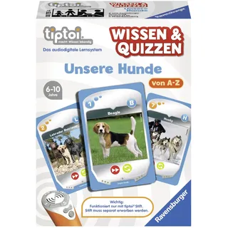 Ravensburger 00755 - tiptoi® Wissen & Quizzen „Unsere Hunde“