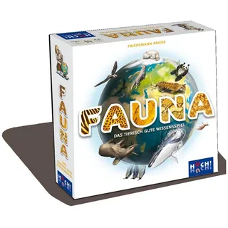 Huch! Spiel, Familienspiel 875808 - Fauna - Brettspiel (DE-Ausgabe), Quizspiel / Wissensspiel bunt