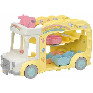 Sylvanian Families - 5744 Erlebniskindergarten Bus Regenbogen - Puppen Spielset