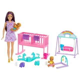 Barbie Skipper Babysitter Zwillings-Kinderzimmer-Spielset