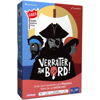 SAVANA Verräter an Bord - Bluffen, Strategie, Spaß, & Verrat | Kartenspiel für Jugendliche & Erwachsene | 3-8 Spieler | Ab 10 Jahren | Gesellschaftsspiel für Familie & Freunde