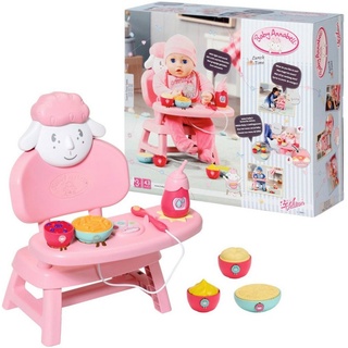 Baby Annabell Puppenhochstuhl Lunch Time Tisch, mit Licht- und Soundeffekten rosa