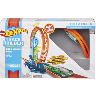 Hot Wheels GLC90 - Track Builder Unlimited Looping Kicker Set Zubehörteile, Spielzeug Autorennbahn ab 6 Jahren