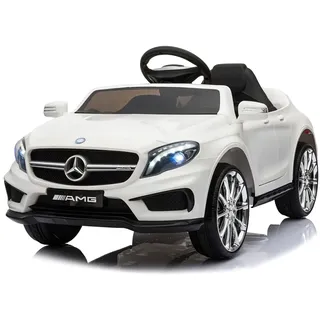 Chipolino Kinder Elektroauto Mercedes Benz GLA45 Fernbedienung, EVA-Reifen, MP3 weiß