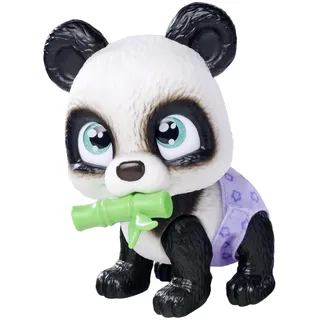 Simba 105950054 Pamper Petz Panda (ca. 15 cm) - Spielzeug-Tier mit Trink- und Nässfunktion für Kinder ab 3 Jahre - interaktives Haustier-Baby mit Spiel-Zubehör und magischer Pfote