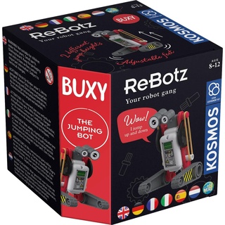 KOSMOS 617042 ReBotz - Buxy The Jumping Bot, Mini-Roboter zum Bauen, Spielen und Sammeln für eine Robo-Gang, Roboter-Spielzeug, Experimentier-Set für Kinder ab 8-12 Jahre, Multisprache