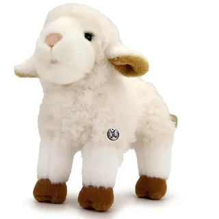 Lamm Kuscheltier Schaf weiß stehend 24 cm Plüschtier Schäfchen LENI