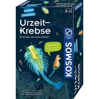 KOSMOS 657871 Urzeit-Krebse, Urzeitkrebse selbst züchten, Experimentier-Set für Kinder ab 8 Jahre, Komplett-Set für Einsteiger mit Eier, Futter, Gefäß, Pipette, weitere Utensilien