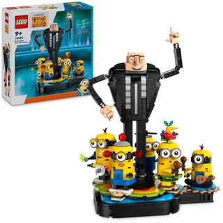 LEGO Ich – Einfach unverbesserlich 4 Gru und die Minions Steinen, tanzende Spielzeug-Filmfiguren zum Bauen, Spielen und Ausstellen, Geschenk für Jungen und Mädchen 75582