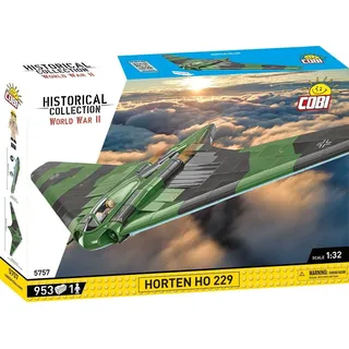 COBI Historical Collection 5757 - Horten HO 229 Nurflügel Flugzeug WWII 953 Klemmbausteine 1 Figur / Cobi / Spiele (außer Software)