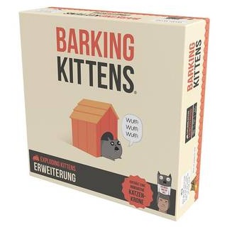 EXKD0017 - Barking Kittens - Exploding Kittens, 2-5 Spieler, ab 7 Jahren (Erweiterung, DE-Ausgabe)