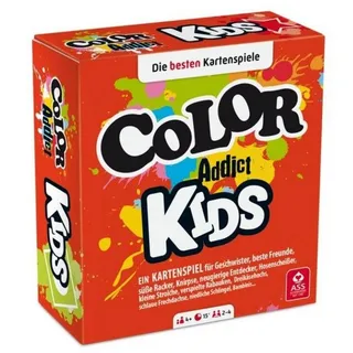 ASS Altenburger Spiel, Familienspiel 22584184 - Color Addict - Kids, Kartenspiel, 2-6..., Reaktionsspiel bunt