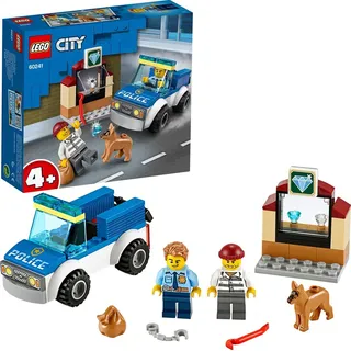 LEGO 60241 City Polizeihundestaffel, Polizei-Spielzeug mit Auto, Hund und Minifiguren für Kinder ab 4 Jahre, spannendes Kinderspielzeug - Beige