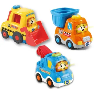 Vtech® Spielzeug-Auto Tut Tut Baby Flitzer - 3er Set Baustellenfahrzeuge, (Set) bunt