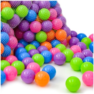 100 Bällebadbälle 6 cm Bunte Bälle für Bällebad Spielbälle Babybälle Pastell