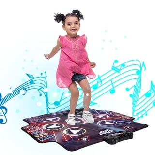 NK Tanzmatte Kinder +5 Jahre und Erwachsene mit Bluetooth 5.0 - Spielzeug musikmatte 7 Spielmodi, Geburtstags, rutschfeste Basis und Lautsprecher Einstellbarer Lautstärke (100x89cm)