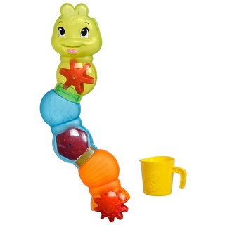 Simba 104010026 - ABC Wasserparcour Raupe, Badewannenspielzeug, 3 Teile, mit Füllbecher, 10cm, Wasserspaß, Babyspielzeug, ab 2 Jahren