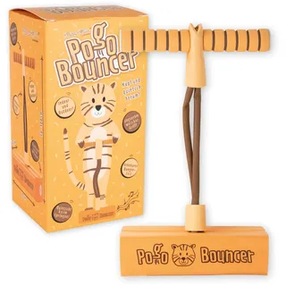 Lutz Mauder Pogo Stick Bouncer - Hopper - Indoor - Outdoor - Spielzeug TapirElla Tiger - Fun Jumper - Spiel für Mädchen und Jungen von 3 bis 8 Jahre