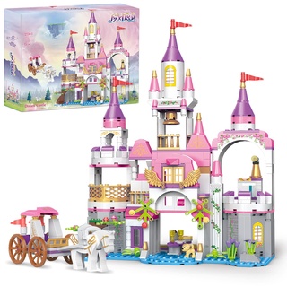 COGO Friends Mädchen Schloss Bausteine Prinzessin Schloss Bauspielzeug Lernspielzeug Geschenke für Kinder Mädchen und Jungen ab 6 Jahre 516 Stück