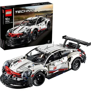 LEGO® LEGO Technic Porsche 911 RSR Sportwagen Sportauto Rennwagen Fahrzeug Konstruktionsspielsteine, (1580 St), Rennauto Bausatz