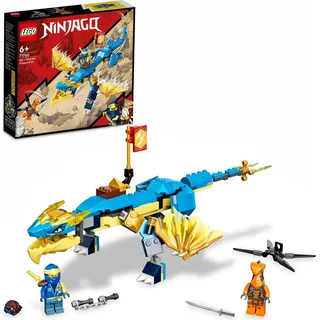 LEGO 71760 NINJAGO Jays Donnerdrache EVO, Drachen Spielzeug für Kinder ab 6 Jahren mit Drachenfigur und Schlangen, Blitzdrache - Beige