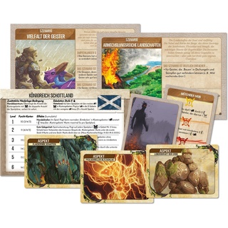 Pegasus Spiele 90009G Spirit Island: Nation Schottland, Szenarien und Kartenerweiterung (Promo) Brettspiele, M
