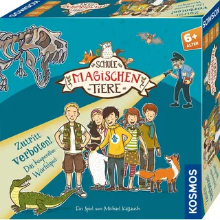 KOSMOS 684334 Die Schule der magischen Tiere - Zutritt verboten! Brettspiel für Kinder ab 6 Jahren, 1-6 Personen, kooperativ Gesellschaftsspiel, Würfelspiel