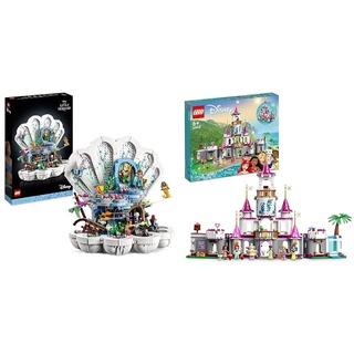 LEGO Disney Princess Arielles königliche Muschel Set aus dem 2023 Film & Disney Princess Ultimatives Abenteuerschloss, Prinzessinnen-Schloss-Spielzeug